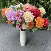 QIDA BK311 fleurs artificielles simples fleurs roses en pot pour la maison mariage fleurs décoratives Offre Spéciale