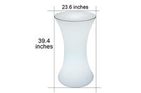 Table de bar LED en forme de sablier, étanche, résistante aux UV, anti-jaunissement, rechargeable, à changement de couleur, mobilier commercial LED pour l'extérieur
