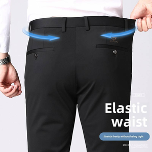 Celana Bisnis Pria Berkualitas Tinggi Celana Panjang Slim Fit Pria Celana Jas Tanpa Setrika - Product Image 4
