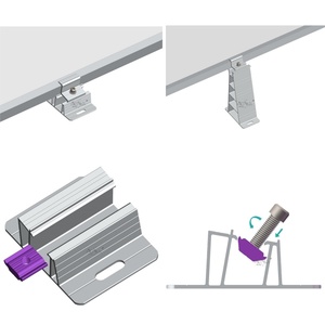 Système de montage solaire pour toit plat en aluminium 10 °   Support de panneau solaire pré-assemblé à angle fixe en forme de D |   Art Sign - Product Image 3