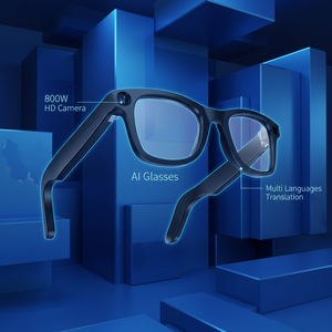 Lunettes Intelligentes avec Traduction en Temps Réel, Assistant de <span class=keywords><strong>Chat</strong></span> IA, Caméra 8MP 3200W Pixels, Vidéo 1200P, Double Micros et Haut-parleurs - Product Image 1