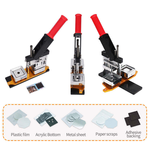 Machine à fabriquer des aimants de réfrigérateur personnalisés avec photos, kit de <span class=keywords><strong>presse</strong></span> pour badges carrés avec 1000 matériaux et un coupeur pour les petites entreprises - Product Image 5