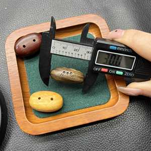 Cuentas de madera tallada en forma ovalada para hacer pulseras, accesorios de joyería DIY, material de madera natural - Product Image 4