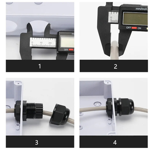 Conector de Manguera de Nylon Plástico Impermeable y Retardante de Llama, Accesorios para Fijación de Cables y Tubos - Product Image 5