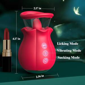 เครื่องสั่นแบบดูด รุ่น Rose Toy <span class=keywords><strong>3</strong></span> in 1 ของเล่นผู้ใหญ่ ถ้วยถอดได้สำหรับ C - Product Image 6