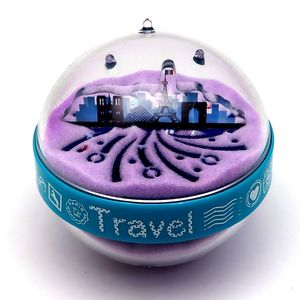 Hot Selling New Design Eco-Friendly Plastic Sand <b>Paperweight</b> Ornament Colorful Reverse Flowing Souvenirs Novelty Gifts - Product Image 1