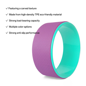 Ruota per <span class=keywords><strong>Yoga</strong></span> Personalizzata in TPE, Trainer Portatile per Stretching Profondo, Allineamento della Colonna Vertebrale, Miglioramento della Flessibilità Pilates, Antiscivolo ed Ecologica - Product Image 2