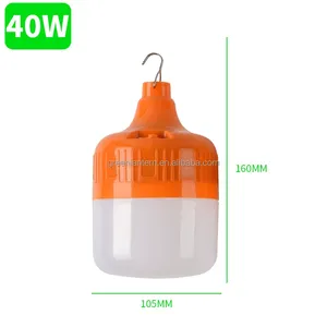 หลอดไฟ LED แบบพกพา E27 50W ชาร์จไฟได้ ใช้ในกรณีฉุกเฉิน กำลังไฟ 50 วัตต์ สำหรับการตั้งแคมป์ - Product Image 3