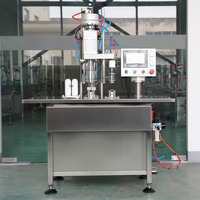 Machine de remplissage d'aérosols semi-automatique pneumatique pour bouteilles en plastique et en métal pour aliments et boissons, nouveau modèle 2021