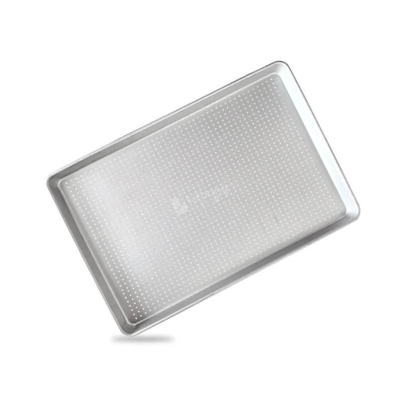 Bäckerei Verwendung flaches Backgeschirr Aluminiumfolie-Pfanne volle Größe 18 × 26 Zoll Backplatte Pfanne