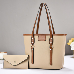 Conjunto de Bolsos Tote para Mujer An Ru Shi, Color Rojo, Gran Capacidad, Bolso Bandolera de un Solo Hombro, Uso Diario, Forro de Poliéster - Product Image 4