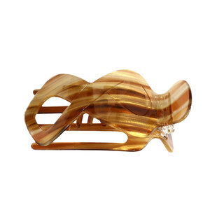 Xinmei-Pince à cheveux rétro incurvée vintage incassable pour femmes, pince à cheveux plate, Concord français - Product Image 6