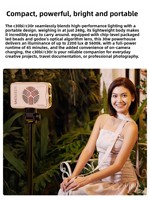 Godox C30BI 30W Mini Lumière d'Appoint Bi-Couleur Portable à LED avec Batterie au Lithium Intégrée pour Appareil Photo/Photographie et Éclairage de Natures Mortes Alimentaires