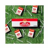 Boîte à cigarettes en plastique personnalisée avec logo, support de marqueur en bois biodégradable, emballage en vrac sur mesure pour tee de golf