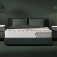 Matelas à ressorts ensachés compressés sous vide avec mousse à mémoire de forme et mousse gel haute densité, design moderne pour la maison et l'hôtellerie