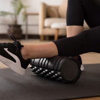 Rouleau en mousse haute densité, grille souple en EVA, rouleau en mousse creux pour le fitness, le yoga, le massage musculaire, pour l'exercice