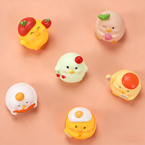 Moo-Cat Squad Jouet de véhicule en caoutchouc souple avec sons apaisants pour enfants - Mignon petit poussin - Product Image 2