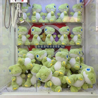 Peluche Dinosaure T-Rex Vert Personnalisable en Coton PP, Jouet en Peluche Mignon de Dessin Animé