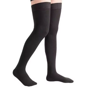 <span class=keywords><strong>Bas</strong></span> <span class=keywords><strong>de</strong></span> compression tricotés amincissants anti-embolie 15-21 mmHg Beige Noir Taille M Invisibles pour Varices Femme - Product Image 1