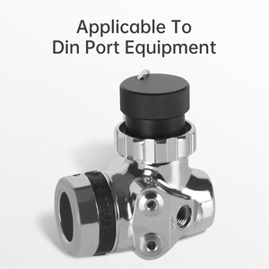 Anodized Aluminum G5/8 Thread Cap With Anti-Lost Cord For Scuba DIN Regulator Diving DIN Port Thread Protection Cap - Product Image 3