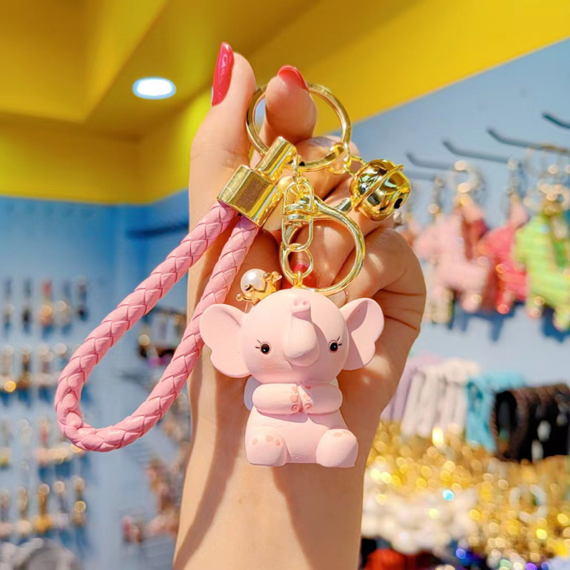 Juego completo Crown Dumbo con cordón de cuero - rosa