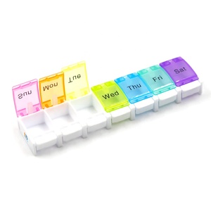 Organizador de Viaje Semanal al por Mayor, Libre de BPA, Diseño Abierto de 7 Días, Estuche de Plástico con Diseño de Teclado de Piano para Medicamentos, Almacenamiento de Pastillas - Product Image 2