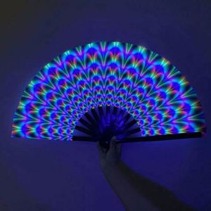 Abanico Plegable UV con Logotipo Personalizado Impreso, de Bambú y Tela, para Regalos Empresariales, Nuevo Estilo 2023, Venta al Por Mayor - Product Image 2