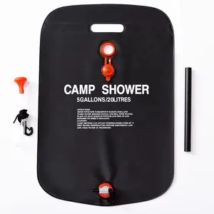 Sac de douche de voyage suspendu simple étanche grande capacité douche solaire et sac de lavage eau froide chaude douche portabilité chaude