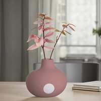 Vases à fleurs en porcelaine de style Art Déco, créatifs, pour la maison et l'hôtellerie, hydroponiques, petits, pour table, vente en gros, DIY