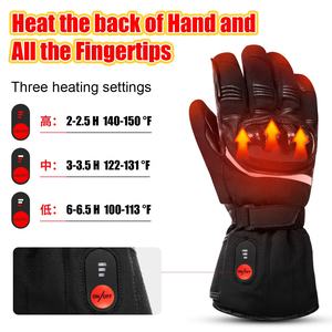 Спасательные дышащие перчатки с защитой костяшек от перезаряжаемой батареи мотоциклетные перчатки с подогревом перчатки унисекс для сенсорного экрана - Product Image 3