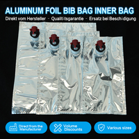 Sac en boîte BIB 2L en gros en stock pour vin rouge, huile de cuisson et liquides
