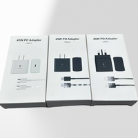 Chargeur Mural Ultra Rapide USB C PD 45W avec Câble de Charge Rapide Double Type-C 5A pour Samsung Galaxy S23 S24 S25 Ultra Fold5