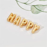 Gros mondial 26 Pièces A-Z Or Argent Couleur Alphabet Perles Bricolage Bracelet Collier Bijoux