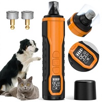 Lime à ongles électrique pour animaux de compagnie, diamant, 5 vitesses réglables, fonctionnement silencieux, double éclairage LED pour chiens et chats, modèle P66
