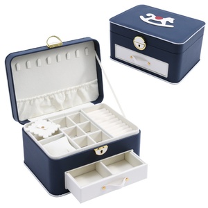 Caja Organizadora de Joyas Grande, Caja Organizadora de Joyas con Cajones, Almacenamiento de Joyas de Lujo, Caja Organizadora de Joyas Moderna para Mujer - Product Image 1
