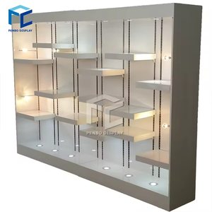 שיער עץ הרחבות חנות רהיטים תצוגה עומד יופי סלון עיצוב פנים קישוט קיר תצוגת מדף - Product Image 4