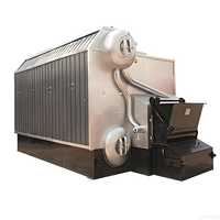 Chaudière à vapeur horizontale à double tambour SZL de 5 tonnes, alimentation automatique, à combustible bagasse, pression multiple, personnalisable