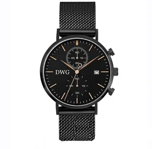 New designs OEM Watches Stainless Steel Chronograph Mens Watch To Custom Brand OEM ODM Men Watch Quartz