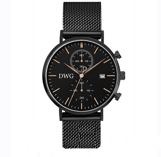 New Designs OEM Watches Stainless Steel Chronograph Mens Watch to Custom Brand ODM Quartz Men Watch