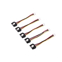 Cable de Alimentación HJX SATA15P a 4P HSG con Conectores de Encaje Dorados, Material de PVC de 90 mm, en Existencia