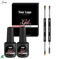 Fournisseur professionnel de vernis gel, kit de vernis gel UV effet œil de chat scintillant avec pinceau à double embout pour manucure