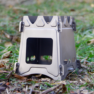 Estufa de Leña Portátil Plegable para <span class=keywords><strong>Camping</strong></span>, Quemador de Leña de Titanio, Mochilas de Senderismo, <span class=keywords><strong>Cocina</strong></span> Multiusos, Trekking al Aire Libre, Ciclismo de Montaña - Product Image 4