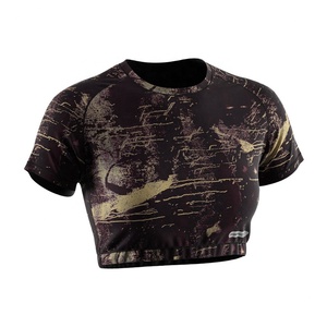 Camiseta Deportiva OEM, Ropa de Gimnasio, Proveedor Mayorista, Camiseta Corta de Manga Corta para Mujer - Product Image 3