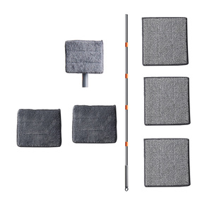 Nouvel ensemble de balais serpillères plats modernes de grande taille avec manche télescopique, nettoyeur professionnel pour sols, balai magique rotatif <span class=keywords><strong>à</strong></span> 360° pliable - Product Image 4