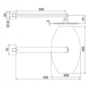 Treemme Hedó a muro soffione doccia Premium accessorio - Product Image 4