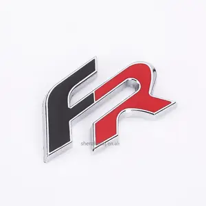 Pegatina de Metal 3D FR para coche, emblema para Seat Leon FR + Ibiza Cupra Altea Exeo, accesorios de coche de carreras, estilo de coche
