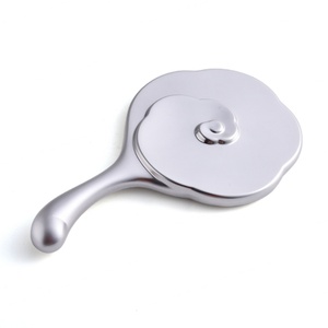 High Quality Flower Shape Different Color Debossed Logo Handheld <b>Mirror</b> - Product Image 6