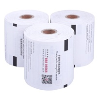 Rouleaux thermiques blancs en pâte de bois 100% avec mandrin plastique, largeur 57mm 80mm, longue conservation pour caisses enregistreuses, magasins et supermarchés