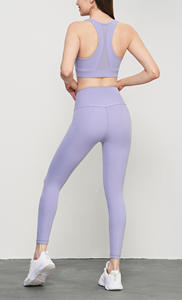 Sujetador deportivo con cremallera de segunda piel, Tops, mallas de Yoga, línea de cadera reflectante, ropa de gimnasio, conjuntos de Yoga, ropa atlética para mujer - Product Image 4