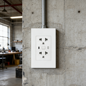 Enchufe Doble Tailandés <span class=keywords><strong>de</strong></span> Pared 10A 250V 2 Tomas <span class=keywords><strong>de</strong></span> Vidrio Templado con Control por Voz y Programación a través <span class=keywords><strong>de</strong></span> la App Smart Life - Product Image 1